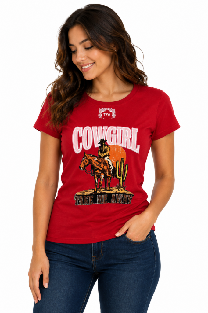 Playera Tom Western Wear/Dama talla CH
