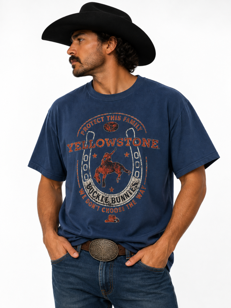 Playera Tom Western Wear/Caballero talla G.